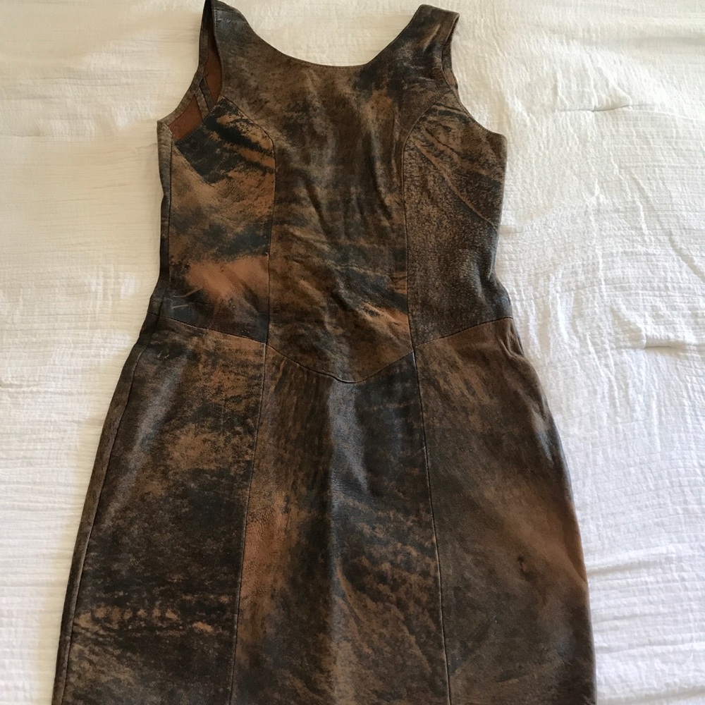 Vintage All Saints 100% LEATHER DRESS